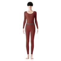 Bananain 蕉内 女士秋衣秋裤套装 WA501+/YT-838730 圆领款 赤褐 L