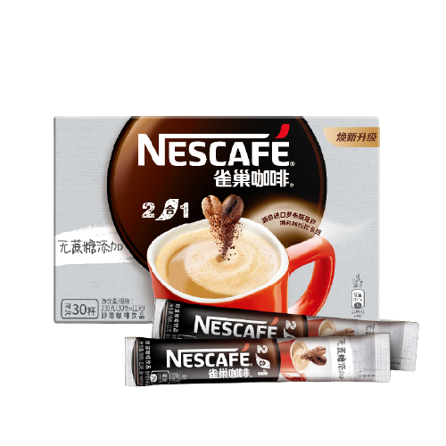nestlé 雀巢 2合1无蔗糖速溶咖啡 330g