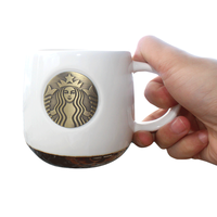STARBUCKS 星巴克 铜章马克杯 414ml 白色