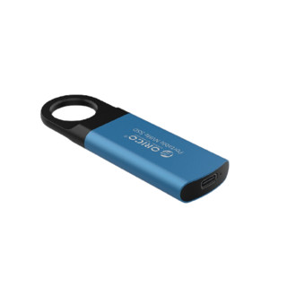 ORICO 奥睿科 迅龙-翼系列 GV100 铝合金版 USB 3.1 Gen 2 移动固态硬盘 Type-C 1TB 蓝色