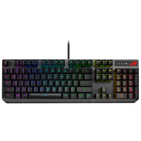 PLUS会员：ROG 玩家国度 游侠 RX PBT版 104键 有线机械键盘 黑色 ROG RX红轴 RGB