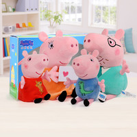 黑卡会员：Peppa Pig 小猪佩奇 经典一家四口礼盒装 毛绒玩偶