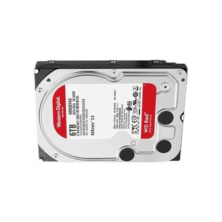 Western Digital 西部数据 红盘系列 3.5英寸 NAS硬盘 6TB (CMR、5400rpm、256MB) WD60EFRX