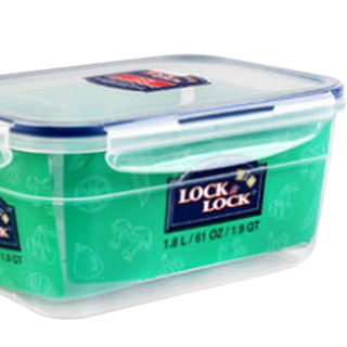 LOCK&LOCK 乐扣乐扣 HSM3780 长方形保鲜盒 2.4L 半透明