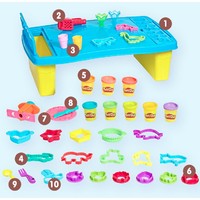 Play-Doh 培乐多 创意活动桌橡皮泥模具套装彩泥