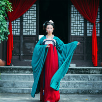南风汉韵 唐风汉服 玲珑相思 女士齐胸襦裙 201701 酒红色 S
