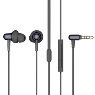 1MORE 万魔 Stylish E1025 入耳式双动圈有线耳机 黑色 3.5mm