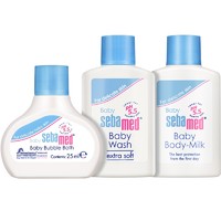 sebamed 施巴 婴童套装 泡泡沐浴露+儿童洁肤沐浴露+儿童润肤乳