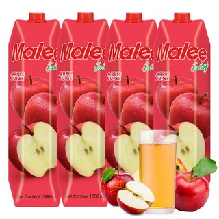 Malee 玛丽 苹果汁饮料 1L*4瓶