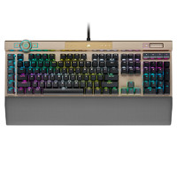 美商海盗船 K100 璀璨金 有线机械键盘 110键 OPX光轴 RGB