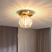 希尔顿灯具 希尔顿轻奢全铜后现代满天星吸顶灯现代简约客厅卧室创意水晶灯具