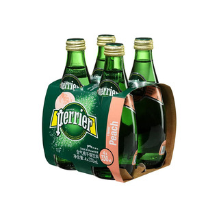 perrier 巴黎水 含气饮料 桃子味 330ml*24瓶