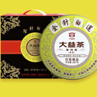 TAETEA 大益 金针白莲 宫廷臻品 普洱熟茶 2.5kg 礼盒装