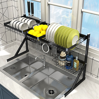 厨房水槽置物架多功能沥水碗架台面用品刀碗碟收纳架洗碗池沥水架
