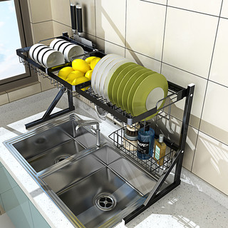 厨房水槽置物架多功能沥水碗架台面用品刀碗碟收纳架洗碗池沥水架