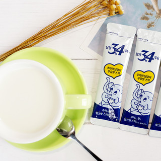 韩国进口南阳1980年复刻小象牛奶饮料3.4欢乐象微甜牛乳冲饮条装 30条装*1盒