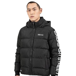 SAIQI 赛琪 男子运动棉服 249901-02 黑色 XL