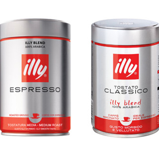 illy 意利 中度烘焙 经典浓缩咖啡粉 250g*2罐