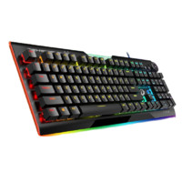 Dareu 达尔优 EK925二代 104键 有线机械键盘 黑色 佳达隆红轴 RGB