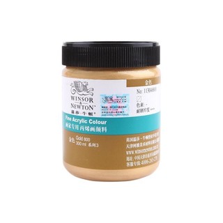 WINSOR＆NEWTON 温莎·牛顿 丙烯颜料 金色 300ml