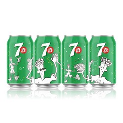 7-Up 七喜 百事可乐7喜美年达汽水碳酸饮料330ml*24罐整箱饮品（包装随机）