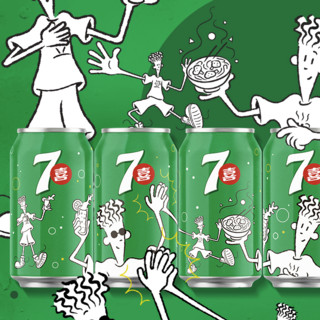 7-Up 七喜 汽水 冰爽柠檬味 330ml*24听