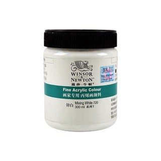 WINSOR＆NEWTON 温莎·牛顿 丙烯颜料 锌白 300ml