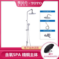 TOTO 东陶 卫生间浴室明装洗澡增压喷头淋浴花洒套装家用DM907+362