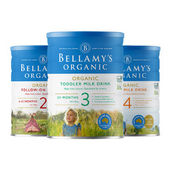 BELLAMY'S 贝拉米 有机婴儿奶粉 3/4段 900g/罐 3罐装