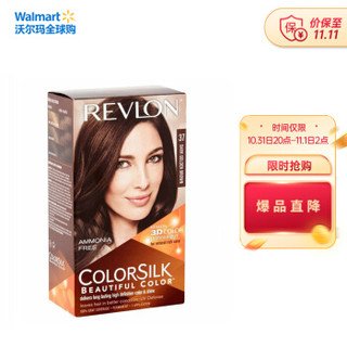 Walmart 沃尔玛 露华浓（Revlon） 丽然染发膏 染发剂 37号深金棕色 改善发质持久健康美国进口