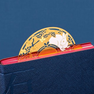 故宫文化 金桂浮月收纳盒 8X8×2.4cm 创意国风储物首饰盒