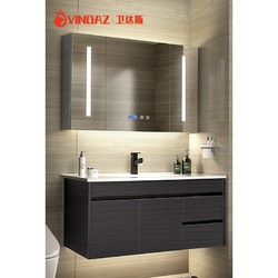 VINDAZ 卫达斯 WDZ-YG01 浴室黑色吊柜 不带龙头和镜柜 60cm