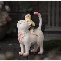 可米生活 白夜童话经典系列 猫将军Mini 小号 19x13x8cm 创意家居摆件