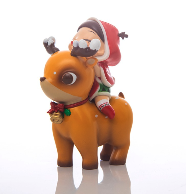 PLUS会员：可米生活 白夜童话系列 雪夜精灵Lite-圣诞限定 8.3x5x5.8cm PVC 礼物摆件