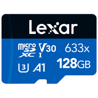 Lexar 雷克沙 633x MicroSDXC A1 UHS-I U3 TF存储卡 128GB