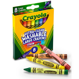 Crayola 绘儿乐 水溶性蜡笔 8色