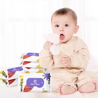 88VIP：Deeyeo 德佑 婴儿湿纸巾小包随身装手口专用新生儿童宝宝便携10片30包加厚 1件装