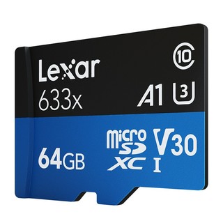 Lexar 雷克沙 633x Micro-SD存储卡 64GB (UHS-I、V30、U3、A1)