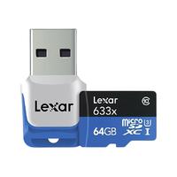 Lexar 雷克沙 633x Micro-SD存储卡 64GB (UHS-I、U3)+USB 3.0 读卡器