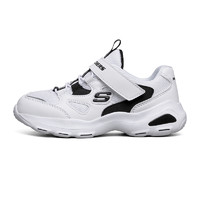 SKECHERS 斯凯奇 D'LITE ULTRA 男童休闲运动鞋 660055L 白色/黑色 27.5码