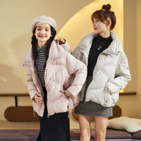 TONLION 唐狮 2021冬季新款女式羽绒服韩版设计感小众面包服小个子时尚百搭