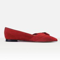 STUART WEITZMAN 斯图尔特·韦茨曼 JESSE FLAT系列 女士平底鞋 WE090274C-RED 350