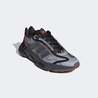 adidas ORIGINALS Ozweego Pure 男子休闲运动鞋 G57952 黑/浅灰/橙色