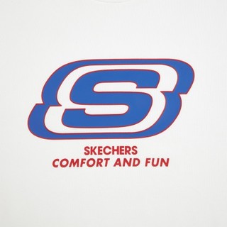 SKECHERS 斯凯奇 男子运动卫衣 L321M184/0019 亮白色 XL