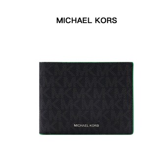 MICHAEL KORS COOPER系列 男士PVC黑色钱包 36S0LCOF5O BLACK PALM