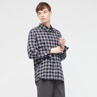 UNIQLO 优衣库 441774 中性款法兰绒格子衬衫