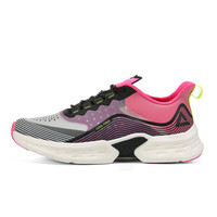 PEAK 匹克 轻逸系列 轻弹科技 女子跑鞋 E02158H 黑色/紫罗兰 35