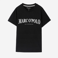 Marc O'Polo 马可波罗 2021年夏季英文字母logo纯棉女士简约休闲短袖白色T恤