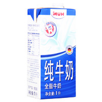 MUH 甘蒂牧场 全脂高钙早餐纯牛奶 1L*12盒