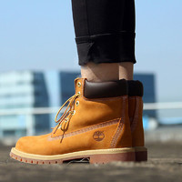 黑卡会员：Timberland 女士高帮大黄靴踢不烂皮质登山靴  6INCH  WATERPROOF BOOTS12909W